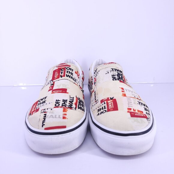 Vans Classic Slip-On Off The Wall Logo Print Shoes Mens 10.5 / Womens 12 - Picture 5 of 11